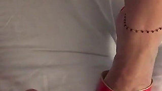 Aunty Ann Shows Gorgeous Legs & Feet in Sexy High Heels