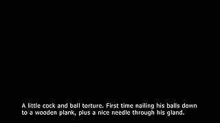 First Time Ball Nailing and Needles Through Gland