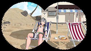 Zenless Zone Zero - Vivian's Secret Beach Sex with Wise Seductive Moans - 3D NSFW Animation