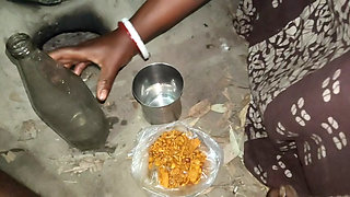 Bhabhi ke sath Daru Piya night mein