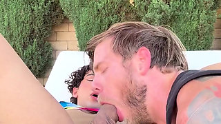 Outdoor Ass Eating & Blowjob with Trans Babe Foxy Alex - Steve Rickz