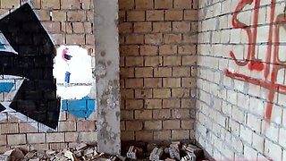 Public BDSM Blowjob from a Hot Brunette Amateur