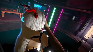 Two 3d cartoon cuties are ready for their bath