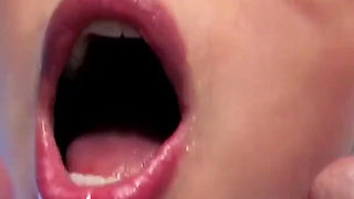 Pig Tails Cum Slut Teen Holly Dee Blows Four Hung Studs in Hot Bukkake Session