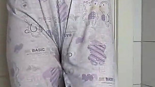 Triple Shame! Asian Teen 3x Desperate to Pee Pants Wetting - Serial Toilet Denial Leaves Pajama, Yoga Leggings & Shorts Soaked