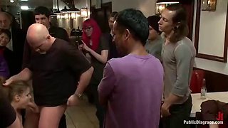 Bdsm Free-for-All at Steak House