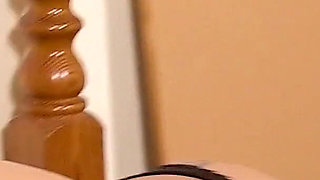 Horny blonde teen Ashley Rider catches her step brother jerking off and fucks him