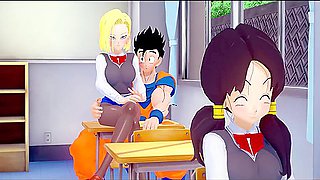 Android 18 Seduces Gohan At The University - Dragon Ball Zex Series