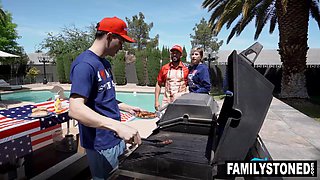 The boys creamy fireworks for Penelope Kay