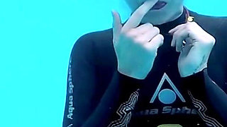 Underwater Wetsuit JOI in My Private Pool