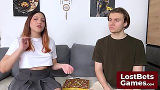 Big Tits Teen Aften Opal & Celestina Blooms Strip Snakes & Ladders Game - Huge Boobs Striptease Bet Lost Hardcore Sex