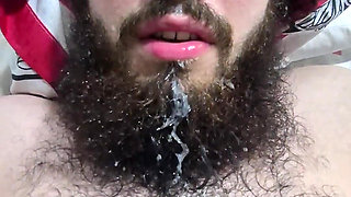 Milk From My Boobs on the Beard of My Neighbor