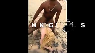Beach Dick-Taking Turns by Amateurs Outdoors