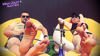 Lick Feet of Alpha Couple, Get Dose of Humiliations and Cum After Cum Countdown