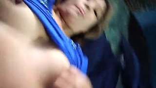 Lusi the sexy blonde with tattoo masturbates her big clit and tiny tits in HD