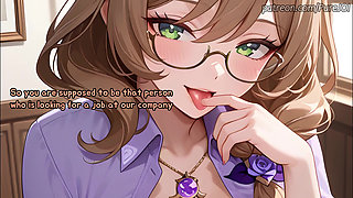 Pass 5 interviews with Genshin Impact girls to get a job (Sex JOI)