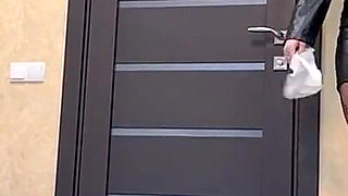 Leather-clad Maid & Her Powerful Miele: White Dust Cleanup