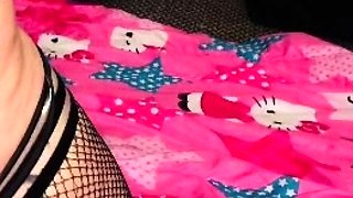 Blonde tight pussy babe solo toy fun in glamour masturbation