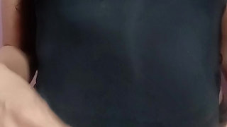 Horny Indian Babe Removes Dress & Presses Her Juicy Boobs