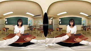 Japanese Classroom School Explores POV VR Fantasy