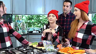 Cute redhead teen has sex by the pool 13