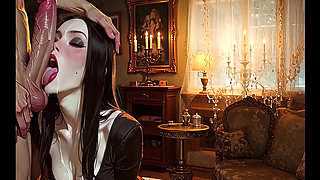 Japanese Emo MILF Sucks and Fucks a Huge Cock