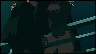 Busty Green Haired Babe Loves Getting Her Hairy Pussy Eaten In 69 Position With Hentai Anime