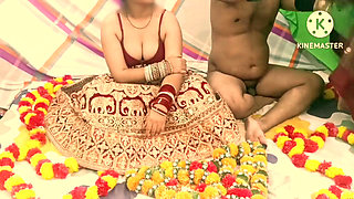 Sukant Wife's Nisha Gives Blowjob and Fucked Hard During Suhagraat