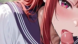 Tropical Beach Gazebo Redhead Sailor Uniform Beauty Seduction Blowjob to Doggy Massive Creamy Ass Finish