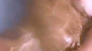 Pussy toying busty high heeled stunner solo pov masturbation