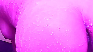 Wet and Messy Milky Shower All Over Me Rubbing Boobs Pussy