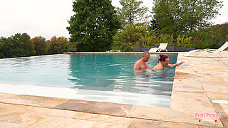 My Darling Fucks Me in the Pool of the Villa!