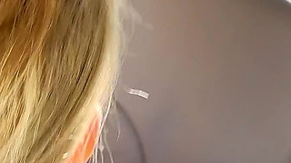 Blonde Nylon Slut Gets Her Ass Fucked While Tied up!!