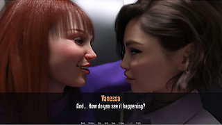 Anita's Internship - Gameplay - Roleplay - Lesbian Petite Teens Make Out in Public Toilet
