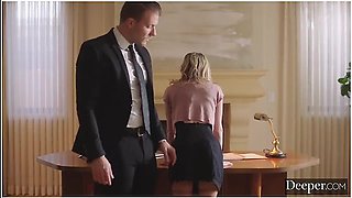 Codey Steele And Demi Hawks In Submissive Secretary Demi Gets Dominated & Spanked