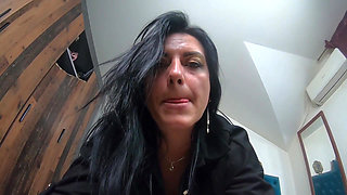 Ripped Pantyhose Slut JOI. Dildo Ride, Pussy Slaps and Triple Orgasm Toy Session