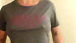 Amateur striptease and Solo masturbation