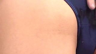 Innocent Wife Ichika's Secret Hideout BJ & Wet Swallow in Gym Clothes