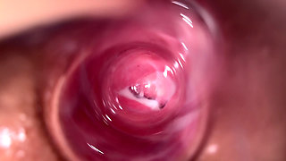 My stepsister show what is deep inside her teen creamy pussy