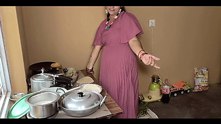 Hot Lady Sucking Dick Moaning Loudly Fuck in Kitchen Too Much Hard