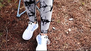 Beautiful euro amateur fucking outdoor pov