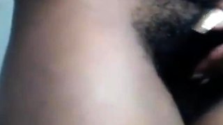 African Amateur's Hairy Webcam Show
