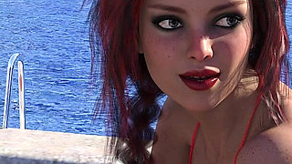 Reunion 18 John, May & Khole's Wet Water Park Threesome Tease - Bikini Slips & Splashes