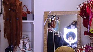 Emo teen Becka solo webcam masturbation