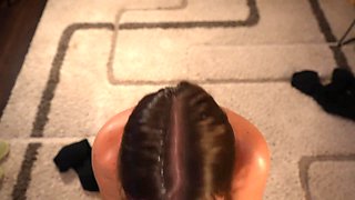 Brunette Sister's Stretching Ignites Wild POV Fetish Passion