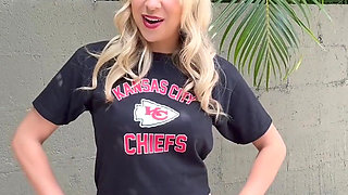 Super Bowl Pee!! Who Are You Rooting for?? I Am in My Own Private Yard, No One Can See Me