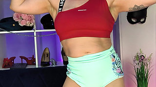 JOI Muscle Worship of Your Strong Goddess After the Gym