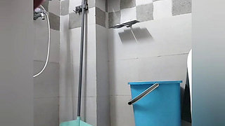 Indian Stepmom Shower Striptease