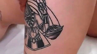 Giant Black Cock in the Ass of a Redhead. Sofia Santana Recessed in Fakings Black Fix