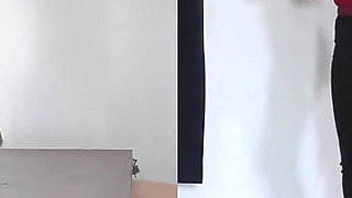 Mistress Tatjana Tramples for a Long Time but the Slave Will Not Have an Orgasm Pp